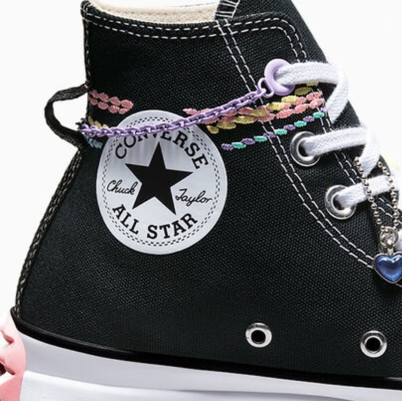 Converse Run Star Hike Platform Embroidered Bracelet Women's Sz - Picture 8 of 16